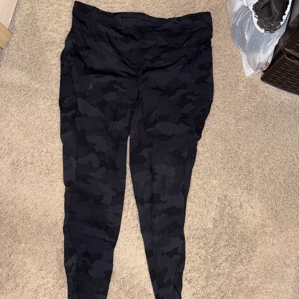 Lululemon Black Camo Leggings